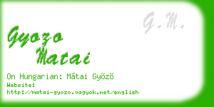 gyozo matai business card